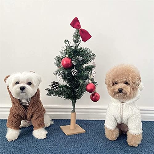 Disfraz de oso de peluche para perro, disfraz de oso de peluche para perro, disfraz de perro con orejas de oso de peluche, sudaderas con capucha de lana de color puro (XXL,B-Beige + camisa de fondo)