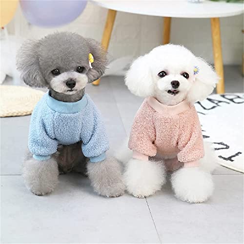 Disfraz de Oso de Peluche para Perro,Disfraz de Oso dee Peluche para Perro,Disfraz de Oso de Peluche ara Perro,Sudadera con Capucha de Lana para Cachorro,Ropa para Abrigo (A-azul, L)