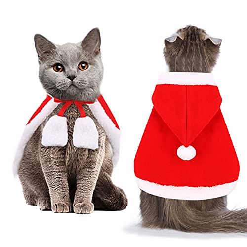 Disfraz de Perro de Navidad, Ropa Mascotas con Capucha para, Adornos de Navidad para Mascotas, Lindo Trajes de Navidad, Otoño Invierno Mascota Ropa para, Christmas Pet Traje Fiesta (M)