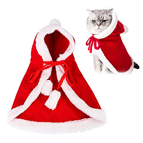 Disfraz de Perro de Navidad, Ropa Mascotas con Capucha para, Adornos de Navidad para Mascotas, Lindo Trajes de Navidad, Otoño Invierno Mascota Ropa para, Christmas Pet Traje Fiesta (M)