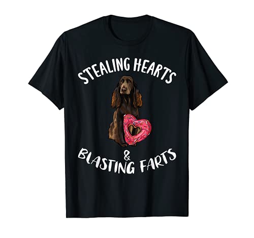 Divertido Spaniel De Campo Robar El Corazón Camiseta