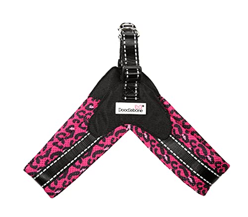 Doodlebone Patrón Boomerang arnés para perros (leopardo brillante, 8 - 10)