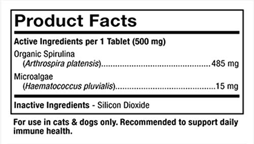 Dr Mercola Healthy Pets Spirugreen SuperFood for Pets (500mg, 180 Tablets) by Dr. Mercola