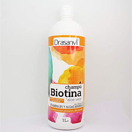 DRASANVI av2021-Drasanvi-drasanvi Champ biotina y Aloe verapelos-64b36592 Champú Vera-Pelos Secos y Apagados 1000 ml, Único, Estándar