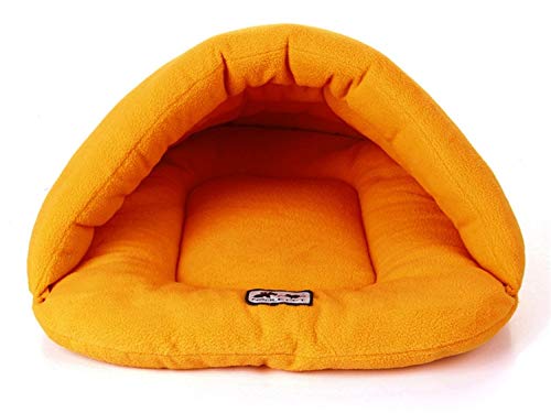 Ducomi Noble Cama para Perros y Gatos de Tamaño Mediano y Pequeño - Cama para Perro y Gato de Suave Forro Polar, Saco de Dormir para Animales, Cálido y Cómodo de Interior y Viaje