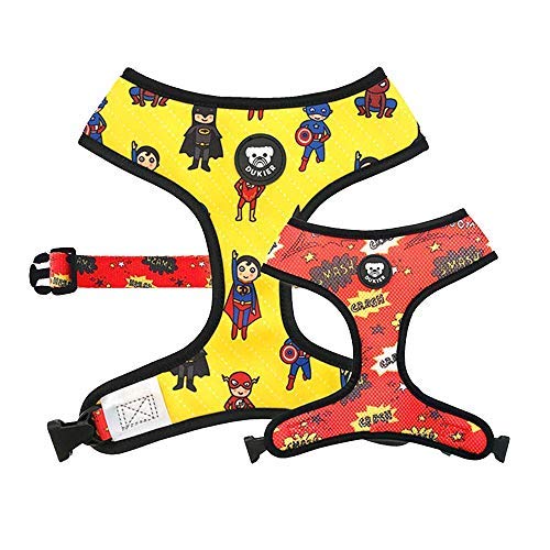 DUKIER - Arnés Reversible para Perros, Chaleco Antitirones, Mascotas, de Seguridad, Neopreno, Superdog, Talla L