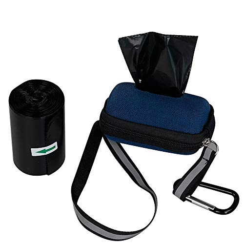 Dynko Perro Bolsas con 1 Dispensador y Clip, Bolsas para excrementos de Perro, 1400 Bolsas, Negro