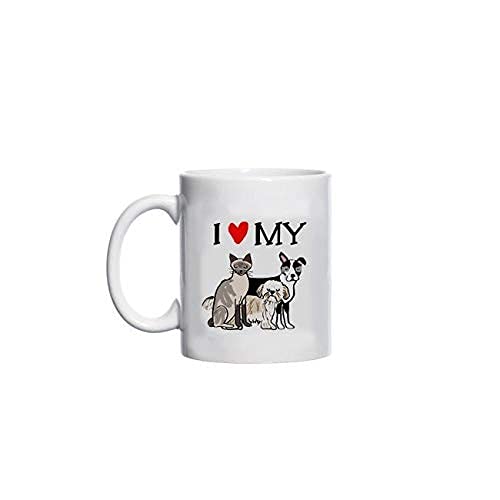 Eastlif Taza Personalizada para Mascotas Taza para Mascotas Taza para Perros Taza para Gatos Perro Mamá Perro Papá Gato Mamá Gato Papá