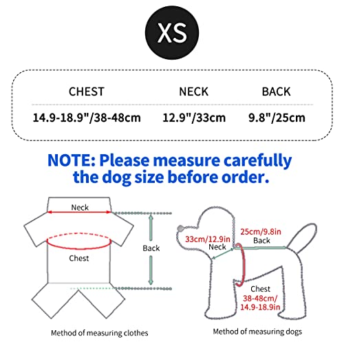 Eastlion Ropa a Cuadros Abrigo de Perro para Invierno Chaleco cálido para Mascotas Ropa de Chaqueta de Perro para Perros Pequeños Medianos Grandes,Rosa,XS