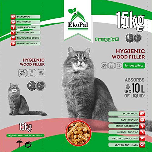 EkoPal Pelotillas higiénicas de madera para gatos