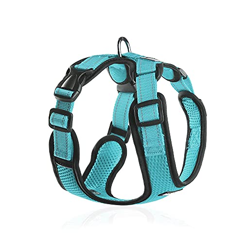 El Arnés para Perros De Entrenamiento para Caminar Es De Ventilación para Perros Pequeños, Sin Tirar De La Fregona Reflectante para Perros Chaleco Mediano Peque?o Collares para Perros