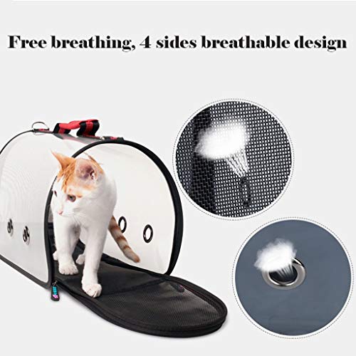 El cochecito de perro de lujo o el remolque para mascotas, carrito de gato carrito para mascotas carrito plegable con bolsa de almacenamiento Jaula para perros Durable 4 ruedas Carrito de paseo