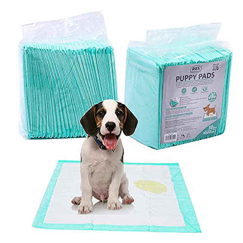 Empapadores Perro Super-absorbentes, Almohadillas para la incontinencia (M 40X50CM 30PCS, Blanco)