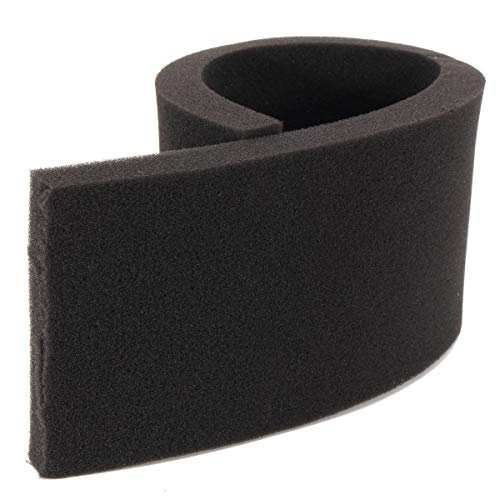 envoltura de vinilo de fibra de carbono 100x12x4cm Black Aquarium Filtro bioquímico Espuma de algodón Esponja Tanque de pescado Estanque (Color : Small)