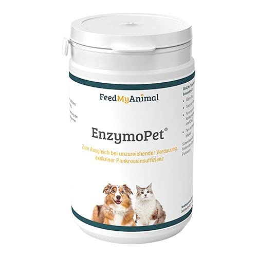 EnzymoPet de FeedMyAnimal para perros y gatos para ayudar a la insuficiencia pancreática exocrina, 500 g