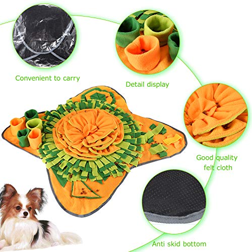 EONAZE Alfombra Olfato Perros Snuffle Mat, Manta Olfativa para Perros, Juguetes para Perros Alfombra Interactiva Perros Alfombrilla para Perros (A01)