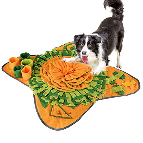 EONAZE Alfombra Olfato Perros Snuffle Mat, Manta Olfativa para Perros, Juguetes para Perros Alfombra Interactiva Perros Alfombrilla para Perros (A01)