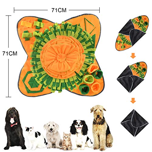 EONAZE Alfombra Olfato Perros Snuffle Mat, Manta Olfativa para Perros, Juguetes para Perros Alfombra Interactiva Perros Alfombrilla para Perros (A01)