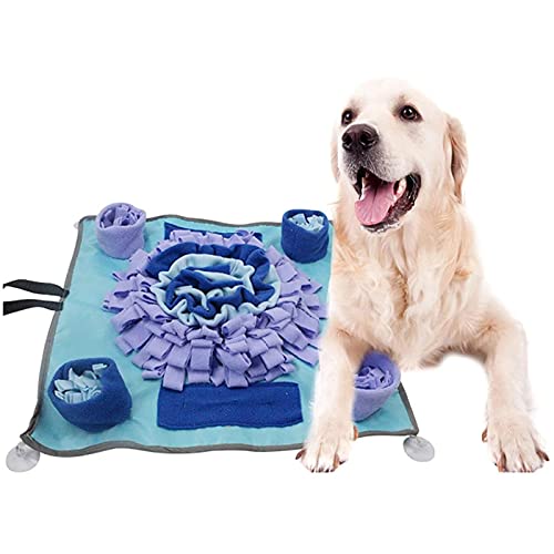 Eortzxk Alfombrilla para Snuffle, Pista de olorización de la pista para mascotas Puzzle de perro con cuenco portátil PET MET MENTE ESTIMULACIÓN JUGUETES SNUFFFufe Mat Alimentador lento Sniffing Pad Na