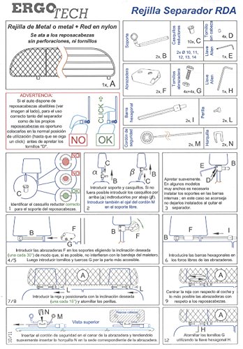 ERGOTECH Rejilla Separador protección para Toyota Rav4 (2013-2018) RDA65-S14, para Perros y Maletas