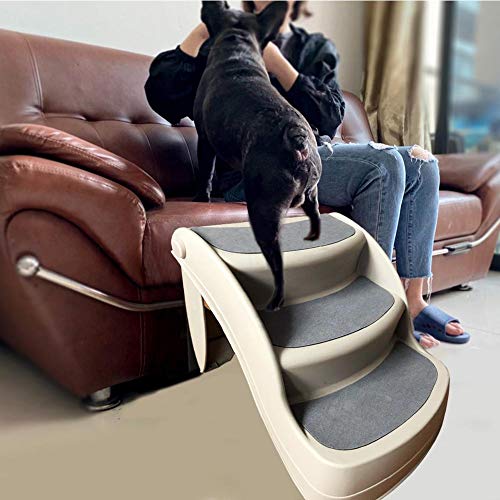 Escaleras Para Mascotas, Escaleras De 3 Peldaños Para Perro Gato, Escalera Para Perros Escalera Con Peldaño Sofá Cama Escaleras Antideslizantes, Para Cachorros, Perros Ancianos O Perros Discapacitados