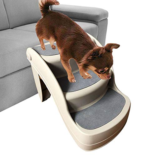 Escaleras Para Mascotas, Escaleras De 3 Peldaños Para Perro Gato, Escalera Para Perros Escalera Con Peldaño Sofá Cama Escaleras Antideslizantes, Para Cachorros, Perros Ancianos O Perros Discapacitados