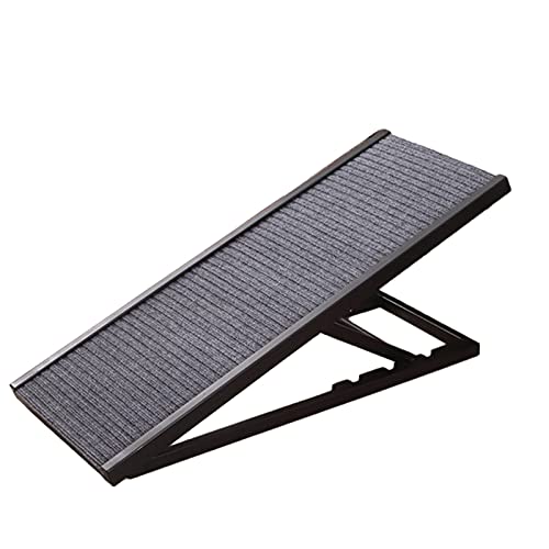 escaleras y escalones para perros Altura Ajustable Rampa para Perros, Antideslizante Escalera de Cama para Mascotas con Superficie de Alfombra Antideslizante, Escaleras Auxiliares para Animales para P