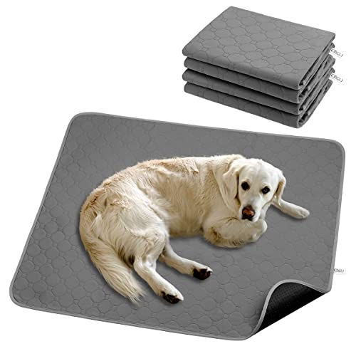 ETACCU Almohadilla de Entrenamiento para Perros Reutilizable 2 PCS, Lavable Alfombras para Mascotas y Gatos Ultraabsorbente, Toallitas de Entrenamiento Antideslizante para Mascotas (90*70 cm)