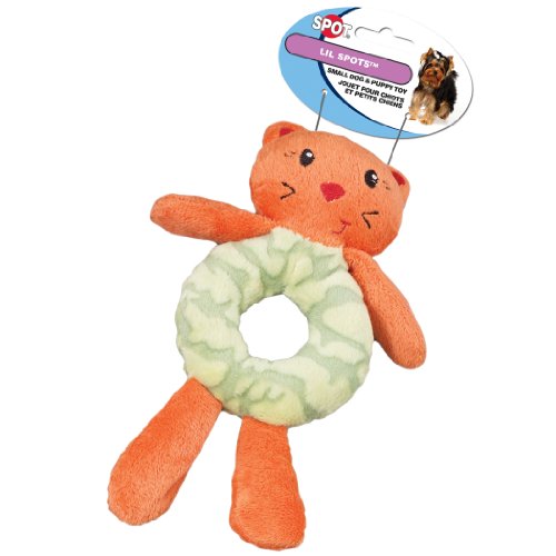 Ethical Pet Products Ética Mascota Lil Puntos Anillo de Peluche Juguetes para Perros pequeños y Cachorros, (19 cm