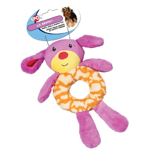 Ethical Pet Products Ética Mascota Lil Puntos Anillo de Peluche Juguetes para Perros pequeños y Cachorros, (19 cm