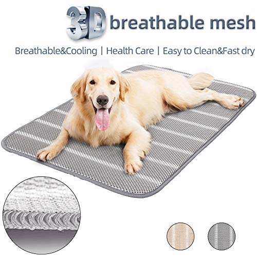 ETOPARS Estera de Enfriamiento de Verano Lavable para Perros Gatos, Alfombrilla para Perros de Malla 3D Transpirable, Cama de Perro y Gato para Verano Manta de Dormir Fresco Cojín