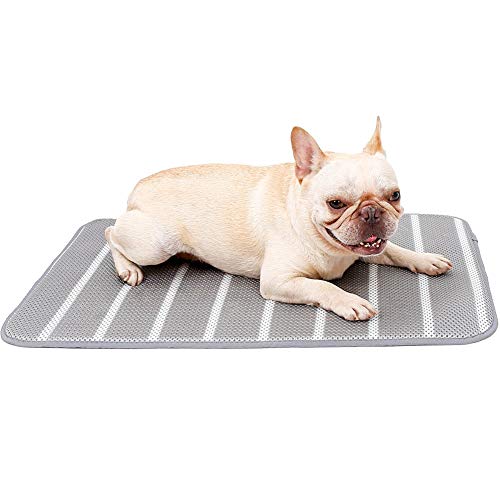 ETOPARS Estera de Enfriamiento de Verano Lavable para Perros Gatos, Alfombrilla para Perros de Malla 3D Transpirable, Cama de Perro y Gato para Verano Manta de Dormir Fresco Cojín