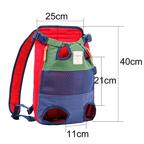 ETOPARS Mochila Portadora de Mascotas Portátil, Mochila Bolso para Perros, Bolsa de Transporte para Mascotas Gato Perro, Portador de Viaje Mochila para Perro hasta 10kg para Viajar/Senderismo/Camping