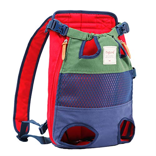 ETOPARS Mochila Portadora de Mascotas Portátil, Mochila Bolso para Perros, Bolsa de Transporte para Mascotas Gato Perro, Portador de Viaje Mochila para Perro hasta 10kg para Viajar/Senderismo/Camping