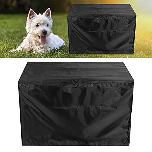 Eulbevoli Funda para jaulas para Perros, Aumenta la Seguridad de tu Perro. Funda para jaulas para Perros para dueños de Perros para Mascotas al Aire Libre(Black, M:36inches)