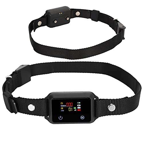 EVTSCAN Collar de adiestramiento para Perros - Collar de Choque para Perros Recargable, Pantalla a Color de 0.96in Collar antiladridos Collar de adiestramiento por vibración para Perros