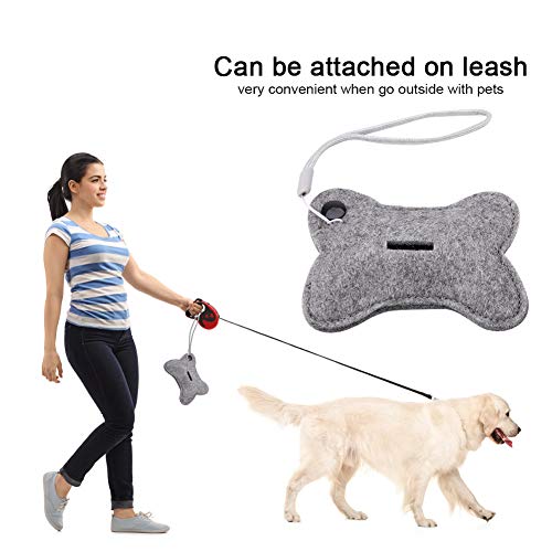 EVTSCAN Soporte para Bolsa de Caca de Perro, colector de Bolsas de desechos de Mascotas con Forma de Dibujos Animados dispensador portátil irrompible de Bolsas de Caca de Cachorro(Bone)