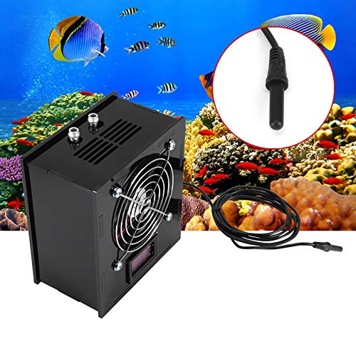 EVTSCAN último enfriador de termostato de acuario de 12 V 70 W con control de temperatura para enfriador de tanque de peces de agua dulce/agua salada