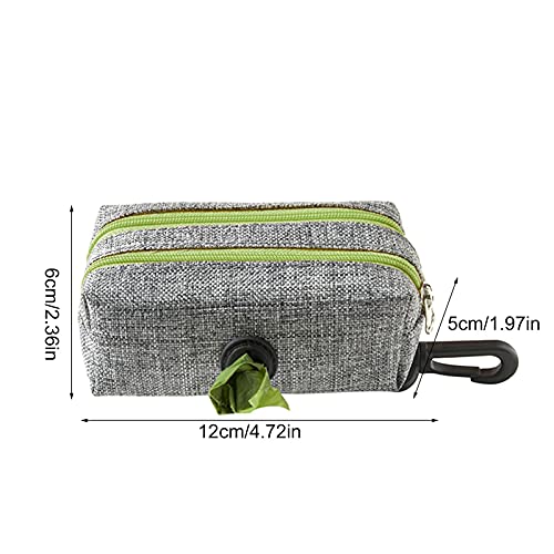 Facynde Soporte para Bolsas De Caca De Perro, Bolsa De Gancho Portátil Bolsas De Recogida De Cachorros con Orificio Dispensador para Pasear Perros Correr Senderismo