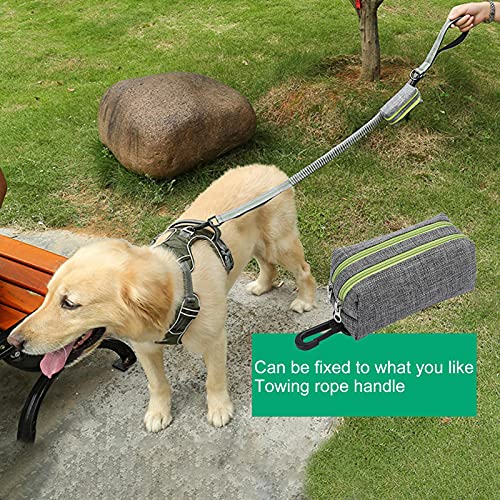 Facynde Soporte para Bolsas De Caca De Perro, Bolsa De Gancho Portátil Bolsas De Recogida De Cachorros con Orificio Dispensador para Pasear Perros Correr Senderismo