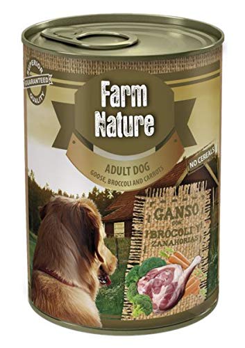 Farm Nature Ganso con Brócoli y Zanahorias Comida Húmedos para Perros 400 G 400 g