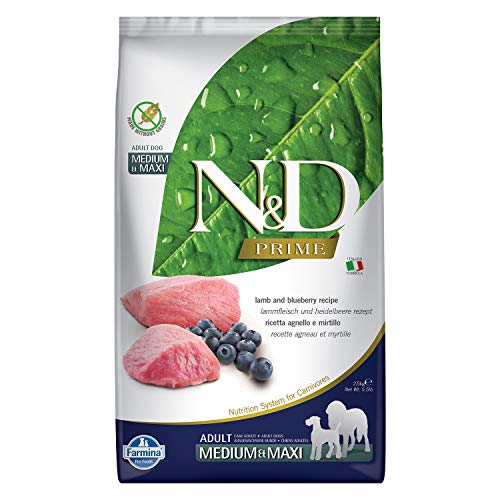 Farmina Natural & Delicious Prime Cordero & Arándano Adulto Medium & Maxi Perro Alimento 5.5 lb