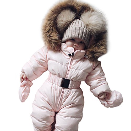 Fascigirl Bebé Traje de Cochecito, Cochecito Infantil Mono Abrigado Abrigo Invierno con Guante