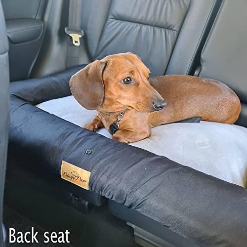 FATIVO Asiento de Coche para Perros 3 en 1 Funda para Asiento de Coche para Perros Funda Impermeable Mascotas para Coche 66x58x10cm Antideslizante