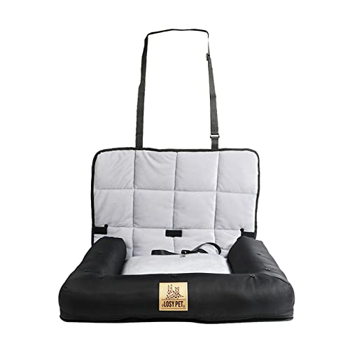 FATIVO Asiento de Coche para Perros 3 en 1 Funda para Asiento de Coche para Perros Funda Impermeable Mascotas para Coche 66x58x10cm Antideslizante