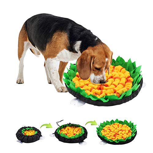 FEimaX Snuffle Mat para Perros, Alfombra Olfativa Perro Alfombrilla de Entrenamiento Dispensador de Comida Juguete Inteligente Interactivo para Perros Gatos Mascotas