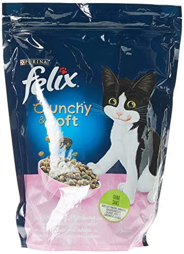 Felix Crunchy & Soft Pienso seco para Gatos (4 Paquetes de 950 g)