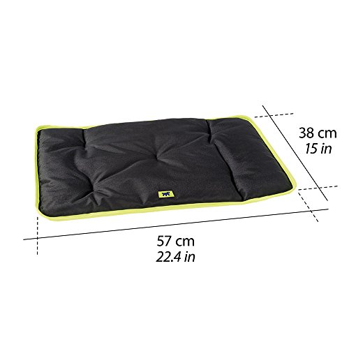 Ferplast Jolly 60 - Alfombrilla Acolchada Impermeable para Mascotas (38 x 57 cm), Color Negro