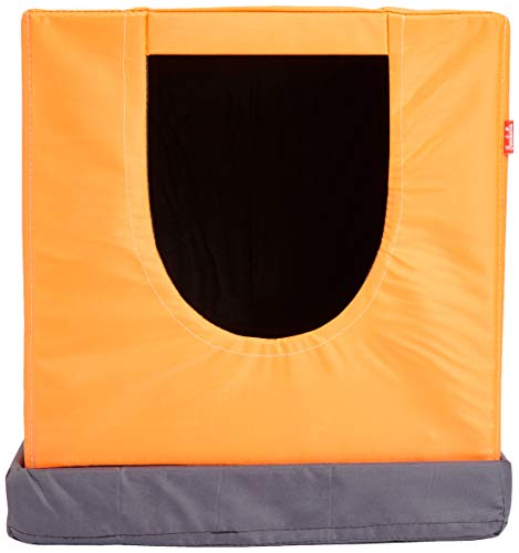 Ferribiella casa Impermeable Cuadrado para Perro Color Naranja