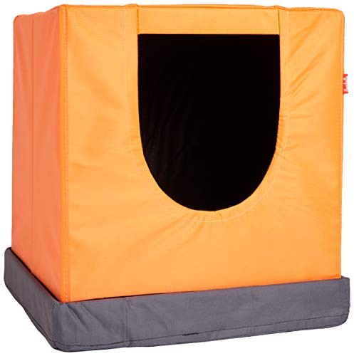 Ferribiella casa Impermeable Cuadrado para Perro Color Naranja